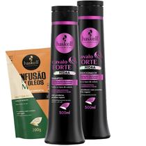 Kit Haskell Cavalo Forte Hidra Shampoo e Condicionador 500ml Kit Haskell Cavalo Forte Hidra Shampoo e Condicionador 500ml