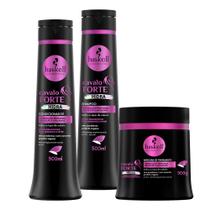 Kit Haskell Cavalo Forte Hidra Trio Sh. Cond. Máscara 500ml