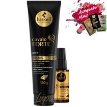 Kit Haskell Cavalo Forte Leave-in 150g + Selante De Pontas