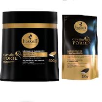 Kit Haskell Cavalo Forte Mascara 500 Ml + 1 Refil Mascara 250 Ml