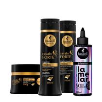 Kit Haskell Cavalo Forte Máscara Shampoo Condicionador e Lamelar Máscara líquida (4 produtos) Kit Haskell Cavalo Forte Máscara Shampoo Condicionador e Lamelar Máscara líquida (4 produtos)