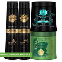 Kit Haskell Cavalo Forte + Máscaras Cachos Sim E Bananeira