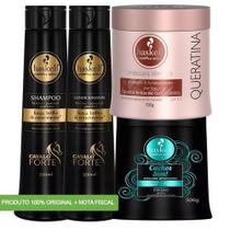 Kit Haskell Cavalo Forte + Máscaras Queratina E Cachos Sim