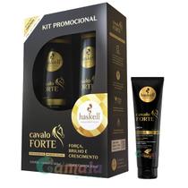 Kit Haskell Cavalo Forte Promopack +leave Antiqueda E Brilho Kit Haskell Cavalo Forte Promopack +leave Antiqueda E Brilho