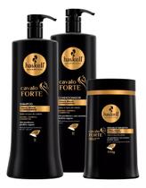 Kit Haskell Cavalo Forte Salão Shampoo Condicionador 1 Litro Máscara 900g