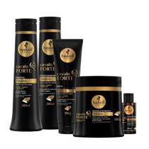 Kit Haskell Cavalo Forte Sh Cond 300ml Máscara 300g 5 itens Crescimento e Força
