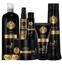 Kit Haskell Cavalo Forte Shampoo 1l Condicionador 500ml Máscara 250g 6 itens
