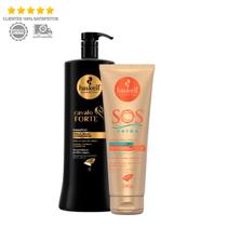 Kit Haskell Cavalo Forte Shampoo 1l + Leave Sos Verão 240ml