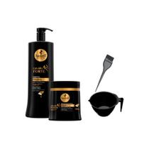 Kit Haskell Cavalo Forte Shampoo 1L Máscara 500g +Cumbuca