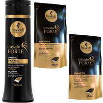 Kit Haskell Cavalo Forte Shampoo 300ML + 2 Refil Shampoo 250 Kit Haskell Cavalo Forte Shampoo 300ML + 2 Refil Shampoo 250