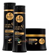 Kit Haskell Cavalo Forte - Shampoo 300ml + Condicionador 300ml + Máscara 300g