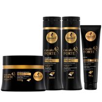 Kit Haskell Cavalo Forte Shampoo 300ml + Condicionador + Máscara + Leave-in Pequeno - Haskell Cosméticos