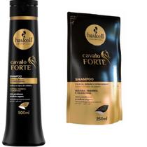 Kit Haskell Cavalo Forte Shampoo 500ML + 1 Refil Shampoo 250ml Kit Haskell Cavalo Forte Shampoo 500ML + 1 Refil Shampoo 250ml