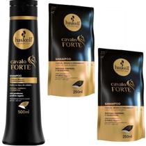 Kit Haskell Cavalo Forte Shampoo 500ML + 2 Refil Shampoo 250 Kit Haskell Cavalo Forte Shampoo 500ML + 2 Refil Shampoo 250