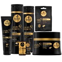 Kit Haskell Cavalo Forte Shampoo Condicionador 300ml Tratamento Completo Fortalecedor