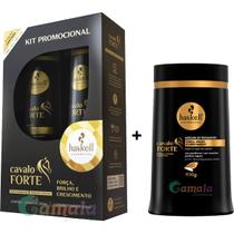 Kit Haskell Cavalo Forte Shampoo Condicionador 500 Masc 900 Kit Haskell Cavalo Forte Shampoo Condicionador 500 Masc 900
