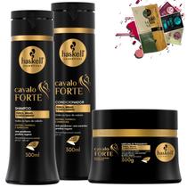 Kit Haskell Cavalo Forte Shampoo Condicionador Mascara 300g