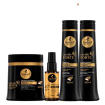 Kit Haskell Cavalo Forte Shampoo, Condicionador, Máscara 500g e Selante para Fios