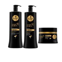 KIT Haskell Cavalo Forte Shampoo e Condicionador 1 Litro Mascara 300g