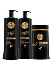 Kit Haskell Cavalo Forte Shampoo E Condicionador 1 Litro Máscara 900g