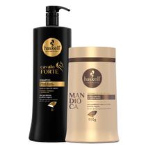 Kit Haskell Cavalo Forte Shp 1L + Máscara Mandioca 900g