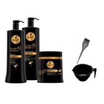 Kit Haskell Cavalo Forte Shp Cond 1L Máscara 500g +Cumbuca