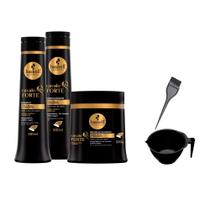 Kit Haskell Cavalo Forte Shp Cond Máscara 500ml/g +Cumbuca