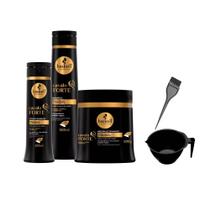 Kit Haskell Cavalo Forte Shp e Máscara 500ml Cond 300ml Cumbuca