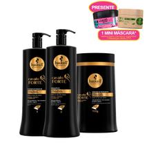 Kit Haskell Cavalo Forte Trio 1 Litro com mini máscarara