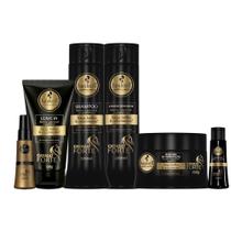 Kit Haskell Cavalo Forte Xampu Sh Cond 300ml Másc 250g 6 itens