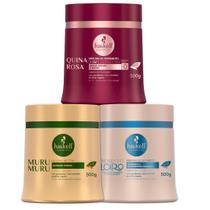 Kit Haskell Cronograma Bendito L. Murumuru Quina Rosa 500g