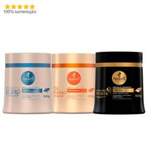 Kit Haskell Cronograma Capilar Máscara Cav. Bend. Tuta. 500g Kit Haskell Cronograma Capilar Máscara Cav. Bend. Tuta. 500g