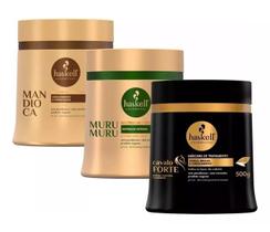 KIT HASKELL CRONOGRAMA CAVALO FORTE MANDIOCA MURUMURU 500g
