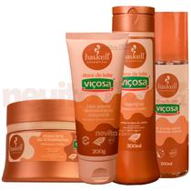 Kit Haskell Doce de Leite Máscara/Creme/Shampoo/Body Splash