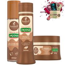 Kit Haskell Doce de Leite Shampoo Máscara 300ml Splash 200ml
