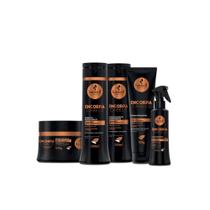 Kit Haskell Encorpa Cabelo Completo Shampoo 300ml + Condicionador 300ml + Máscara 300g + Fluido + Pomada Volume, Força