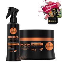 Kit Haskell Encorpa Cabelo Fluido 120ml Mascara 300gr Kit Haskell Encorpa Cabelo Fluido 120ml Mascara 300gr