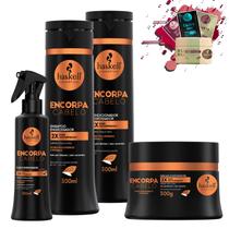 Kit Haskell Encorpa Cabelo Sh Cond Masc 300 Fluido 4 Itens