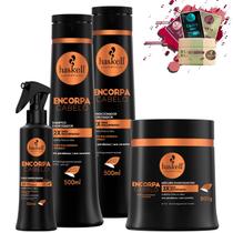 Kit Haskell Encorpa Cabelo Sh Cond Masc 500 Fluido 4 Itens