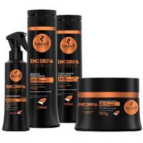 Kit Haskell Encorpa Cabelo Shampoo Condicionador Engrossador 300ml Máscara 300g Spray Leave-In 120ml Kit Haskell Encorpa Cabelo Shampoo Condicionador Engrossador 300ml Máscara 300g Spray Leave-In 120ml