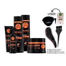 Kit Haskell Encorpa Fio Completo 300ml 5 Itens +Kit Presente