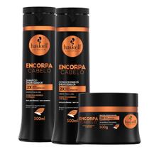 Kit Haskell Encorpa Shampoo 300ML 1 Condicionador 300ML 1 Mascara 300ML Kit Haskell Encorpa Shampoo 300ML 1 Condicionador 300ML 1 Mascara 300ML