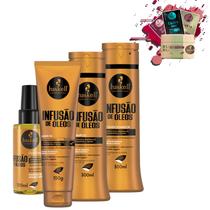 Kit Haskell Infusão de Óleos Sh Cond 300ml Leave e Óleo