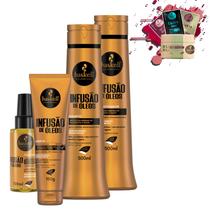 Kit Haskell Infusão de Óleos Sh Cond 500ml Leave e Óleo