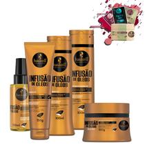 Kit Haskell Infusão de Óleos Sh Cond Másc 300gr Leave e Óleo Kit Haskell Infusão de Óleos Sh Cond Másc 300gr Leave e Óleo