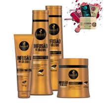 Kit Haskell Infusão de Óleos Sh Cond Másc 500gr Leave 150gr