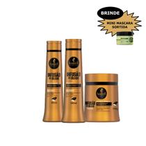 Kit Haskell Infusão De Óleos Shamp cond masc 500g Mimo Kit Haskell Infusão De Óleos Shamp cond masc 500g Mimo