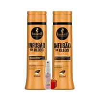 Kit Haskell Infusão de óleos Shampoo 300ML + 1 Condicionador 300ML + Presente Lourre 15ml Kit Haskell Infusão de óleos Shampoo 300ML + 1 Condicionador 300ML + Presente Lourre 15ml