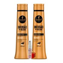 Kit Haskell Infusão de óleos Shampoo 500ML + 1 Condicionador 500ML + Presente Lourre 15ml Kit Haskell Infusão de óleos Shampoo 500ML + 1 Condicionador 500ML + Presente Lourre 15ml
