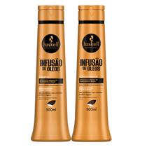 Kit Haskell Infusão de óleos Shampoo 500ML + 1 Condicionador 500ML